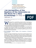 The Recognition of The Baptism of The Heterodox As The Basis For A New Ecclesiology by Protopresbyter Peter Heers (FINAL) (Piraeus March 23, 2016)