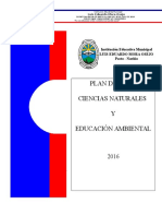 Plan de Area Ciencias Naturales y Ed. Ambiental 2016