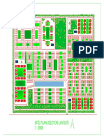 Site Plan (Sector Layout) 1: 2000