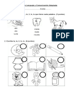 Prueba de La Letras L