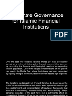 Corporate Governance For Islamic Financial Institutions