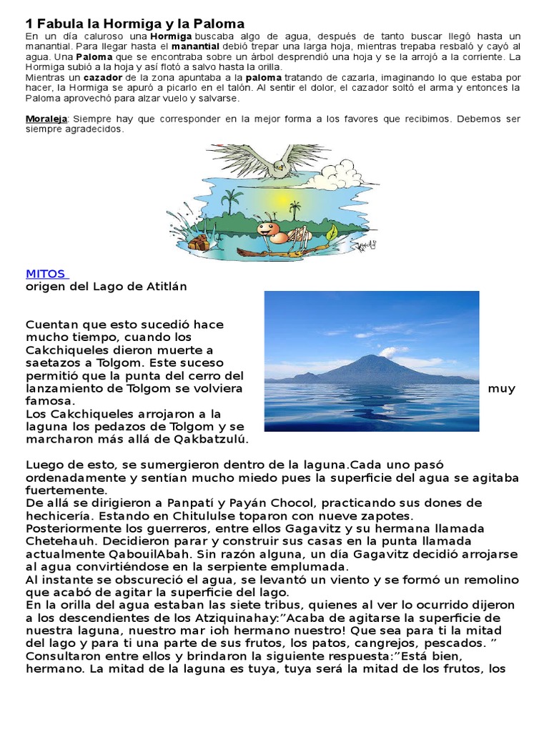 1 Fabula La Hormiga y La