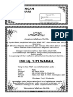 Surat Undangan Tahlilan