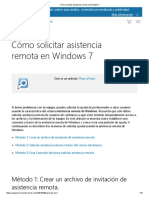 Cómo Solicitar Asistencia Remota en Windows 7