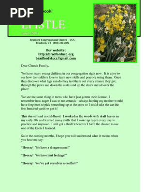 16 APRIL- EPISTLE