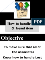 How To Handle Lost and Found Item