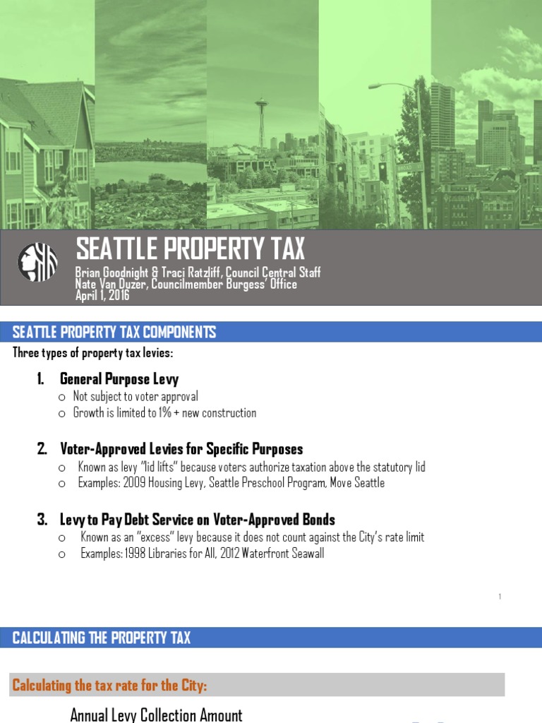 Seattle Property Tax Breakdown PDF Property Tax Taxes