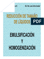Emulsificacion y Homogenizacion