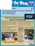 In This Week's Edition : Blue Bus Response Avoids Easter Without A Weighbridge