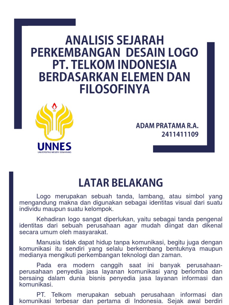 ANALISIS SEJARAH PERKEMBANGAN DESAIN  LOGO  PT pdf 
