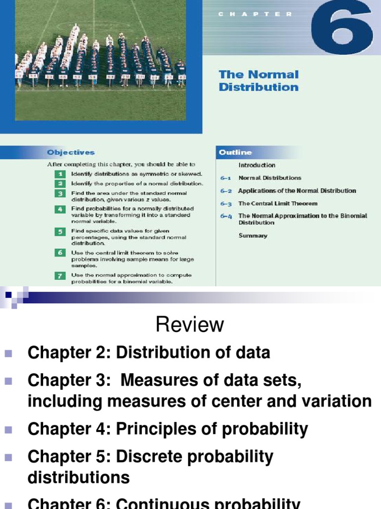 Sta404 Chapter 06 Download Free PDF Standard Error Normal