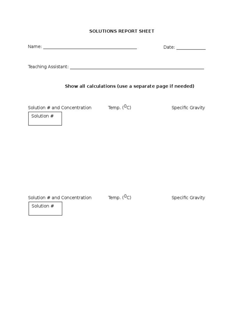 (747241516) Solutions Report Sheet W16 | PDF | Home & Garden | Science ...