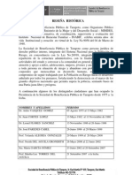 Reseña Histórica de La Sociedad de Beneficencia Pública de Tarapoto