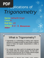 On Trigonometry Class 10