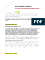 Isca Learning Policy Extracts - Crit 8