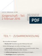 Jüngerschaft 2 - Februar 2016 - Notizen