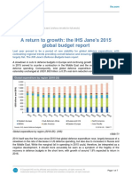 A Return to Growth the IHS Janes 2015 Global Budget Report