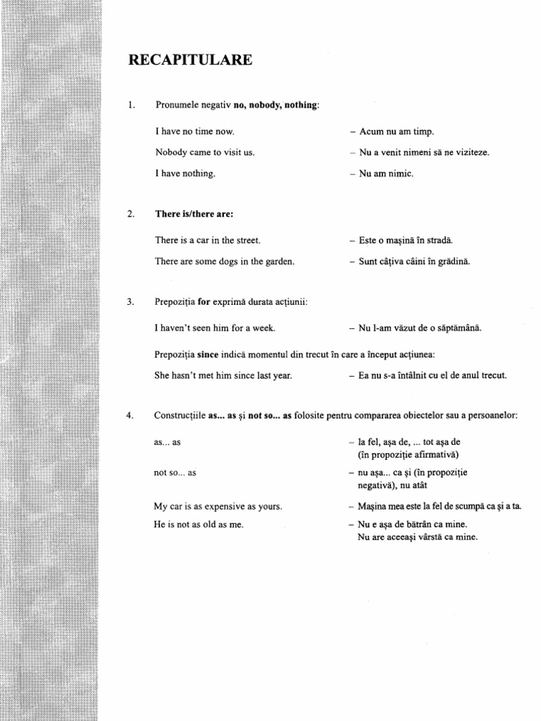 English Expressions and Grammar Review | PDF | Linguistics | Language ...
