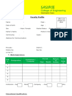 Application Form SACE