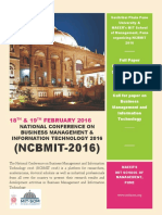 Brochure NCBMIT 2016 MITSOM Pune Revised PDF