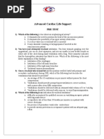 ACLS Post Test Answer Key 2024 | PDF | Cardiopulmonary Resuscitation ...