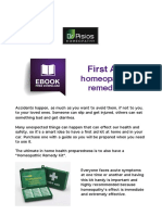 First Aid Homeopathic Remedies Pisios