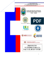 Proyecto Interinstitucional Cátedra Para La Paz 2016
