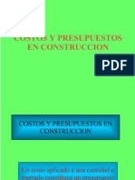  Costos y Presupuestos