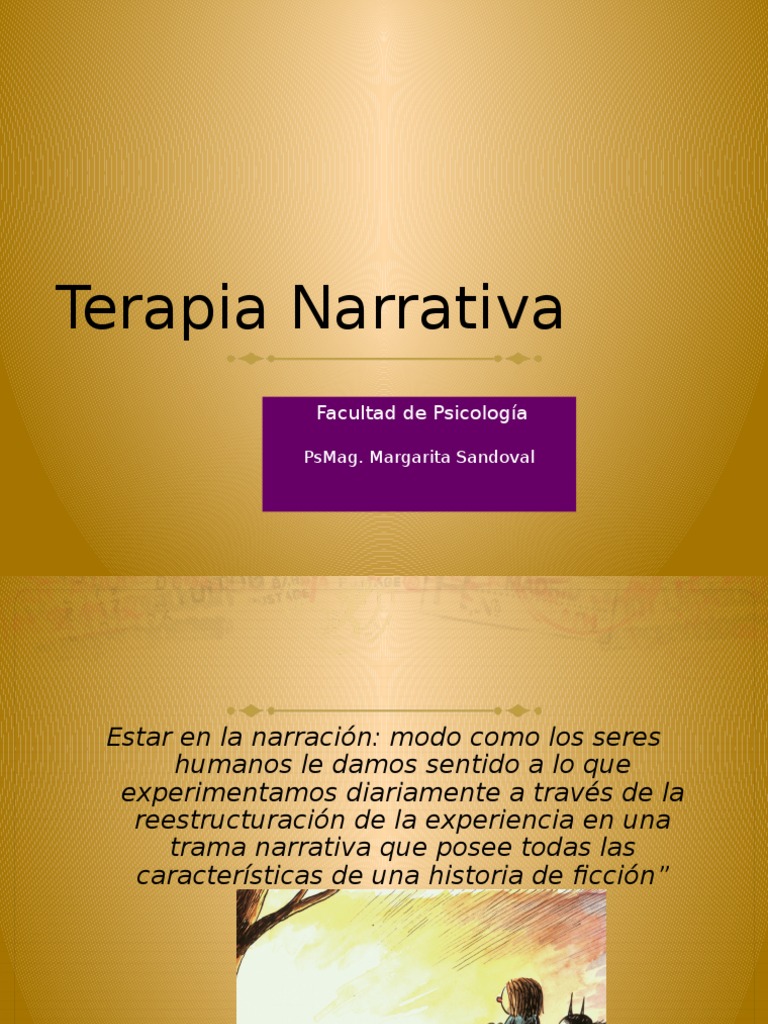 Terapia Narrativa Cognición Sicología y ciencia cognitiva