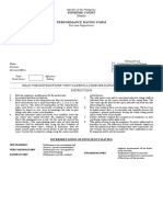 SC Performance Rating Form