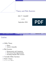 Risk Aversion and Utility Theory