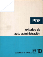 1974 Infonavit Criterios de Autoadministracion