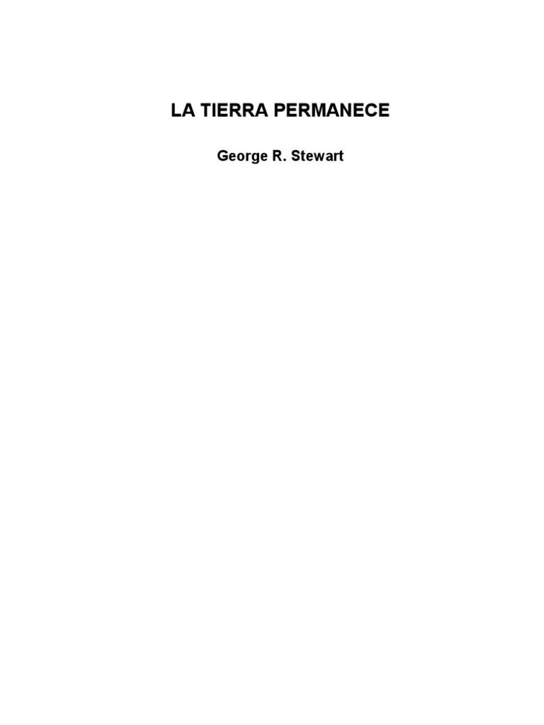 Stewart, George - La Tierra Permanece | PDF | Panes | Noche