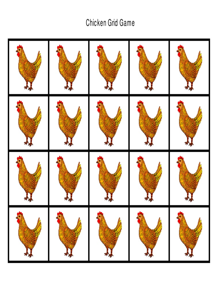 Chicken Grid Mat | PDF