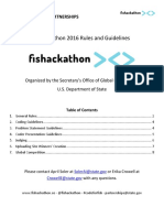Fishackathon 2016 Rules and and Guidelines