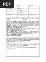 ROTEIRO INÉDITO DE HISTÓRIA EM QUADRINHOS