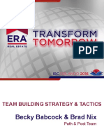 Team Building Strategy & Tactics