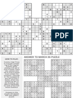 Printable Sudoku High-Five, April 2