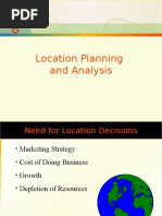 Location Planning and Analysis