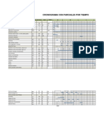 Programacion de Obra en Excel