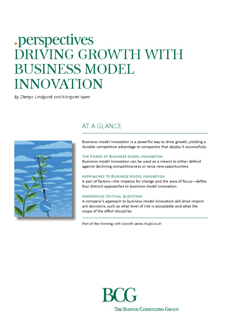 Driving Growth With Business Model Innovation - BCG | PDF | Red Hat ...