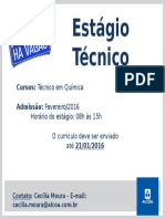 ALCOA - Contratação - Estag Tec 2016