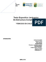 Texto Expositivo Jerárquico de Estructura Compleja: "Femicidio en Chile"