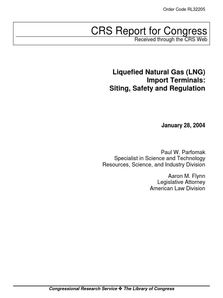LNG Import Terminals: Safety & Regulation | PDF | Liquefied Natural Gas ...