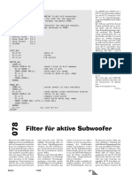 Filter Fuer Aktive Subwoofer