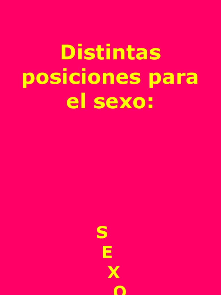 Posiciones de Sexo PDF