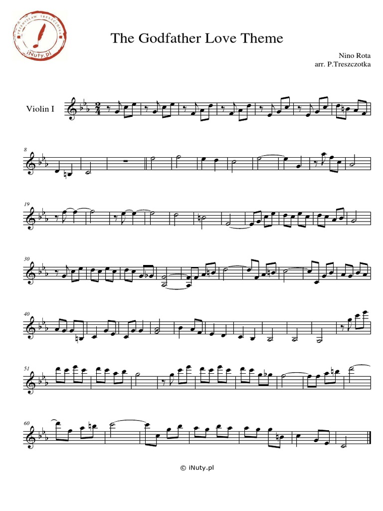 The Godfather Love Theme Violin I