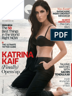 Katrina Kaif Ka Sexy Bf - GQ India - December 2015 | PDF | Vogue (Magazine) | Newspaper And Magazine