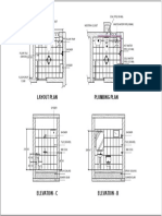 Layout Plan Plumbing Plan: A C B D A C B D