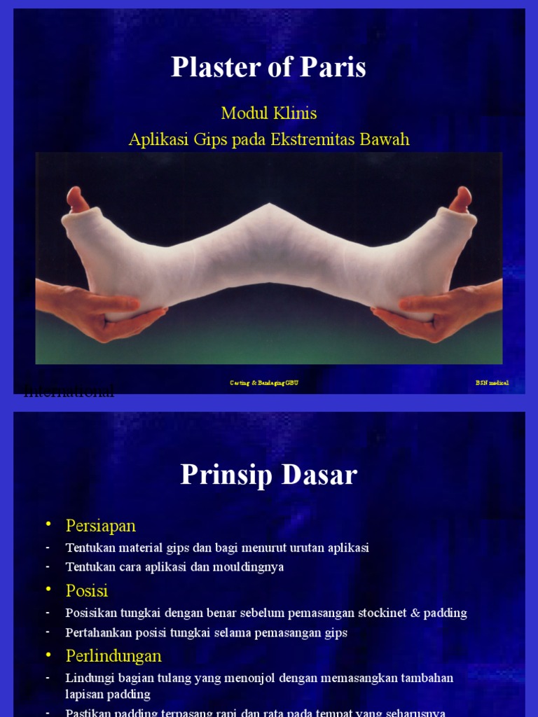 Panduan Pemasangan Gips Kaki | PDF